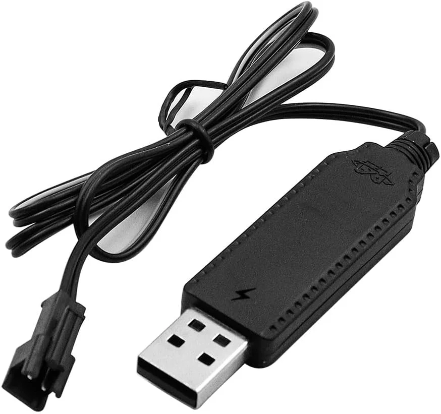 شارژر USB باتری 3.7 ولت لیتیومی با پورت SM-2P برای ماشین کنترلی، تفنگ اسپلتر بال، پهپاد FPV و کوادکوپتر - 4 عدد شارژر USB باتری 3.7 ولت لیتیومی با پورت SM-2P برای ماشین کنترلی، تفنگ اسپلتر بال، پهپاد FPV و کوادکوپتر - 4 عدد