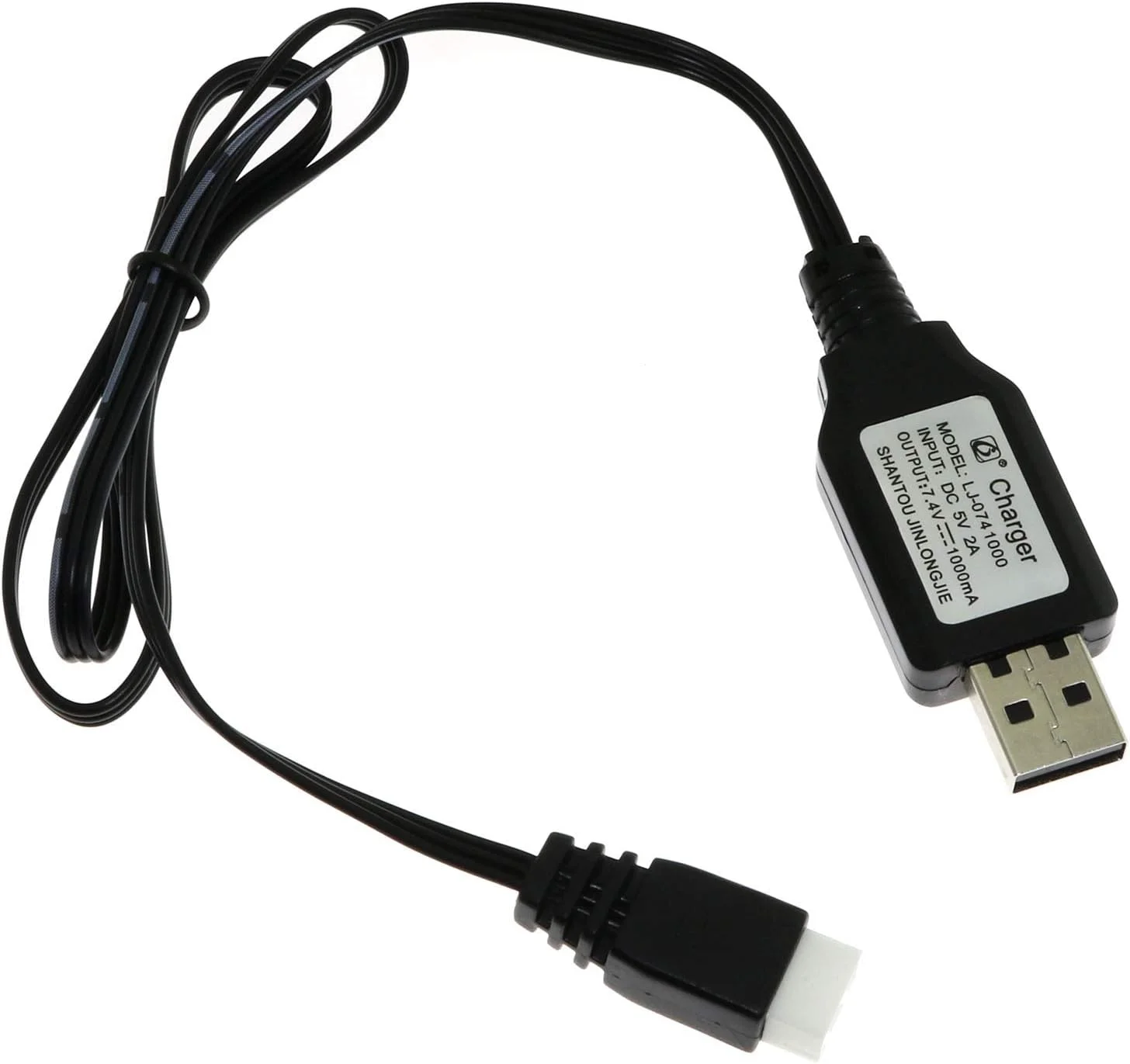 کابل شارژر USB باتری لیپو 7.4 ولت 1 آمپر XH-3P برای قطعات کوادکوپتر RC FPV، یک عدد