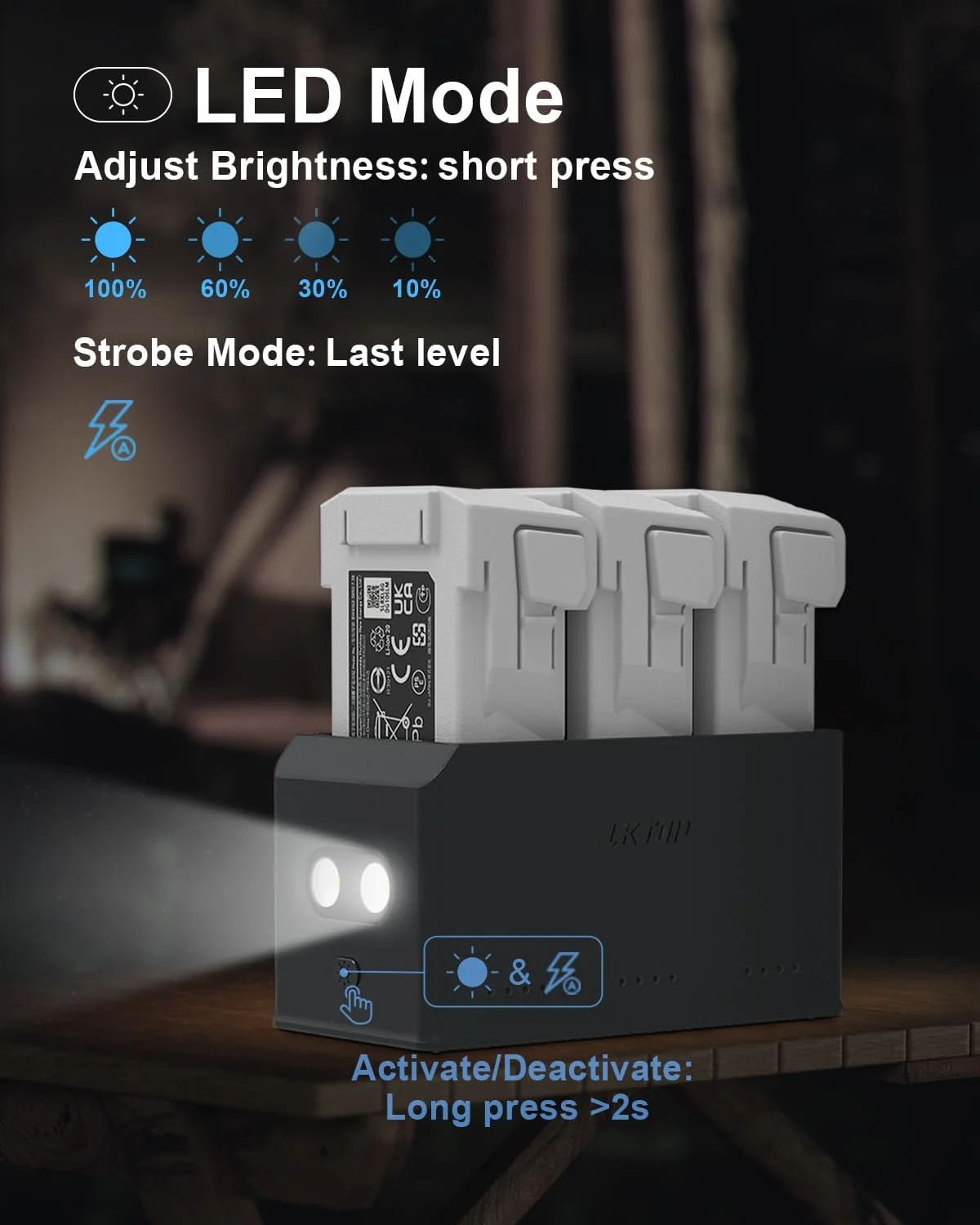 هاب شارژ موازی 100 واتی مینی 5/4/3 پرو (4 برابر سریعتر) برای سری DJI Mini 5/4/3، شارژر باتری پهپاد SKYROVER X1، با حالت هشدار LED ذخیره سازی (شارژ موازی 3 باتری: 47/90 دقیقه) هاب شارژ موازی 100 واتی مینی 5/4/3 پرو (4 برابر سریعتر) برای سری DJI Mini 5/4/3، شارژر باتری پهپاد SKYROVER X1، با حالت هشدار LED ذخیره سازی (شارژ موازی 3 باتری: 47/90 دقیقه)