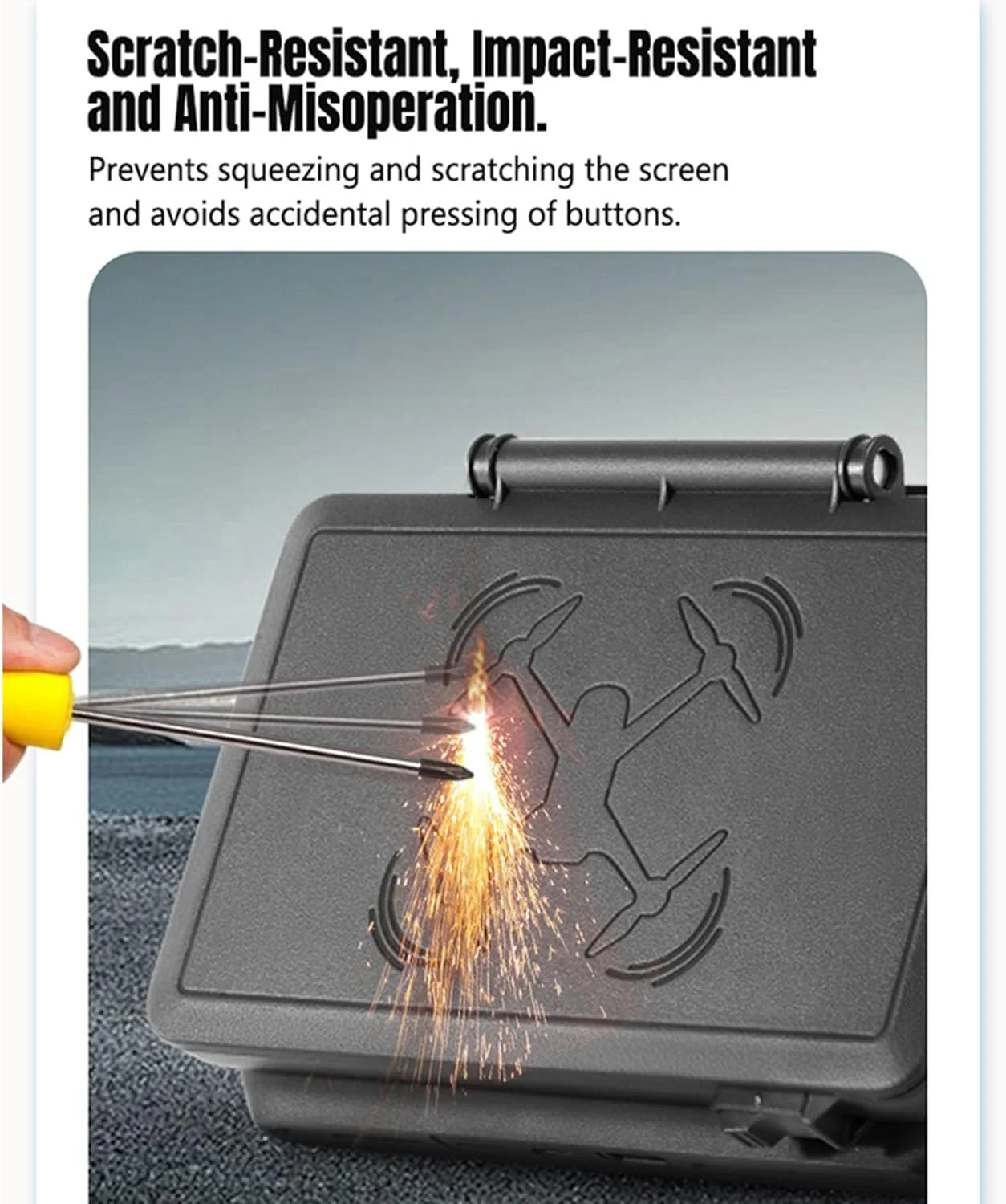 آفتابگیر و محافظ صفحه نمایش 2 در 1 برای ریموت کنترل DJI RC PRO 2، سازگار با DJI Mavic 4 Pro, Mini 4/5 Pro, Air 3/3S