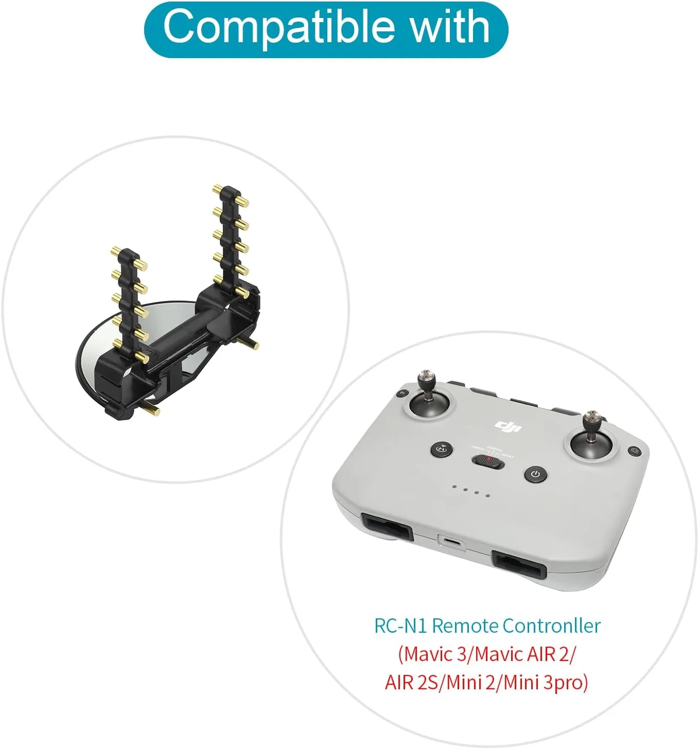 تقویت کننده برد آنتن کنترل از راه دور Hanatora RC-N1 Yagi-UDA 5.8 گیگاهرتز برای DJI Mavic 3, Mini 2, Mini 3 Pro, DJI Air 2S, لوازم جانبی سیگنال پهپاد Mavic Air 2