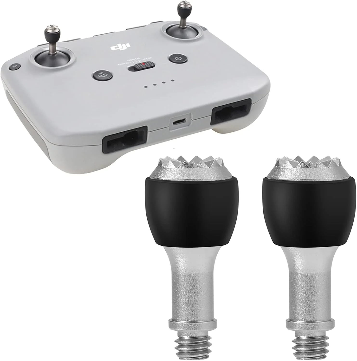 اهرم کنترل از راه دور Hanatora برای DJI Mavic 3، Mini 2، Mini 3 Pro، Air 2S، Mavic Air 2، جوی استیک آلومینیومی فلزی جایگزین پهپاد