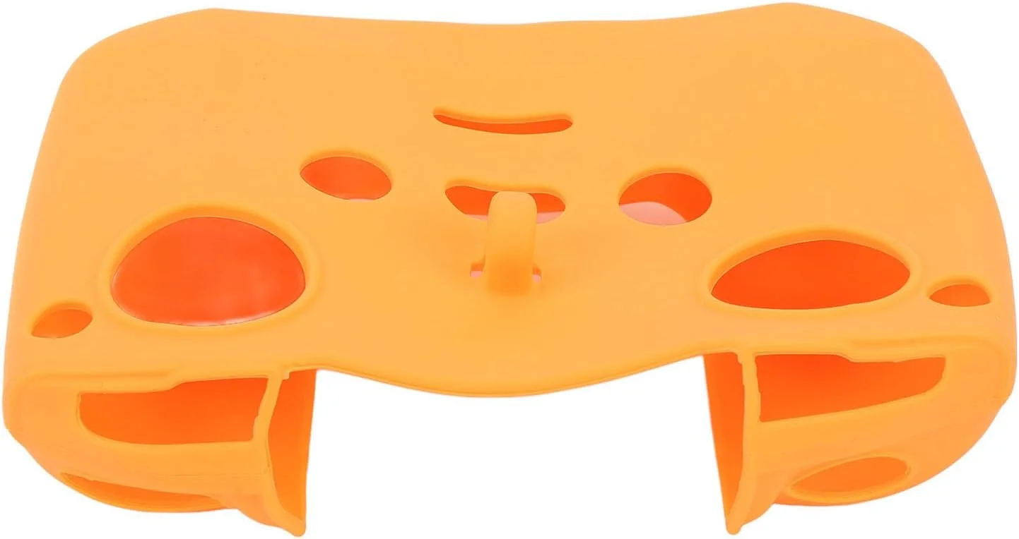 محافظ سیلیکونی جعبه‌ای ریموت کنترل پهپاد مدل RC، ضد خش، مقاوم در برابر گرد و غبار و نور برای N3 2 1 (نارنجی)