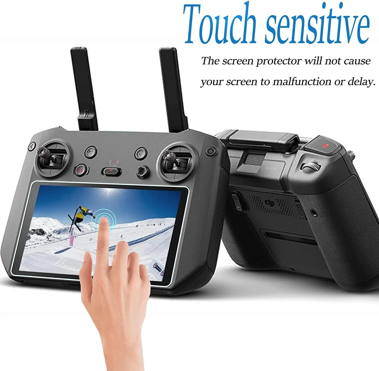 محافظ صفحه نمایش شیشه ای حرارت دیده eWINNER، سازگار با کنترلر هوشمند DJI RC Pro برای DJI Mavic 3 / Cine/Air 2S / Mavic 2 Pro & Zoom لوازم جانبی کنترل از راه دور پهپاد، 2 عدد
