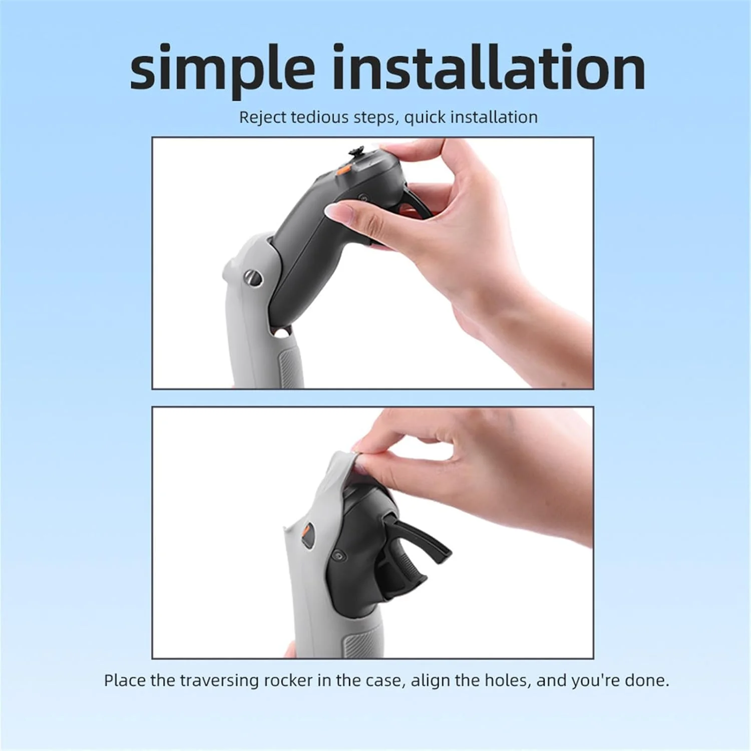 کاور سیلیکونی Wtohoby RC Motion 3 برای DJI Avata 2 و DJI RC Motion 3، محافظ ضد خش و ضد ضربه (مشکی)