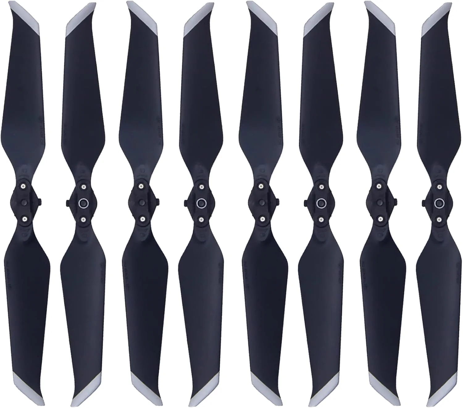 4 جفت پروانه ملخ جایگزین Mavic 2 Pro/Zoom، پره های کم صدا با رهاسازی سریع 8743F بال ها برای لوازم جانبی پهپاد DJI Mavic 2 Pro/Zoom با نوک نقره ای