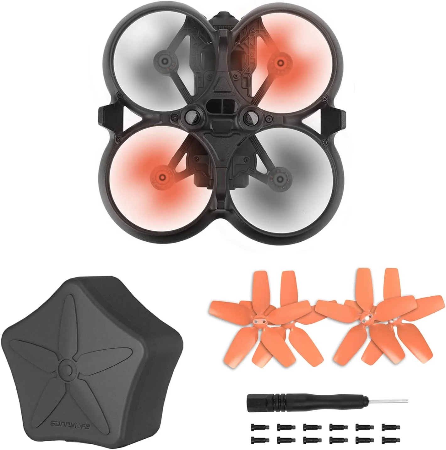 جعبه محافظ ملخ و 4 عدد ملخ پرواز بی صدا برای DJI Avata