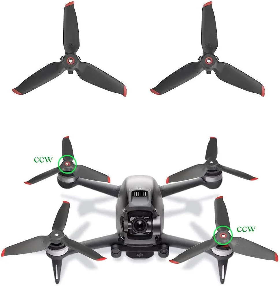 پروانه های جایگزین YETEETH، بسته 8 عددی، مناسب برای لوازم جانبی پهپاد DJI FPV، ملخ های کم صدا