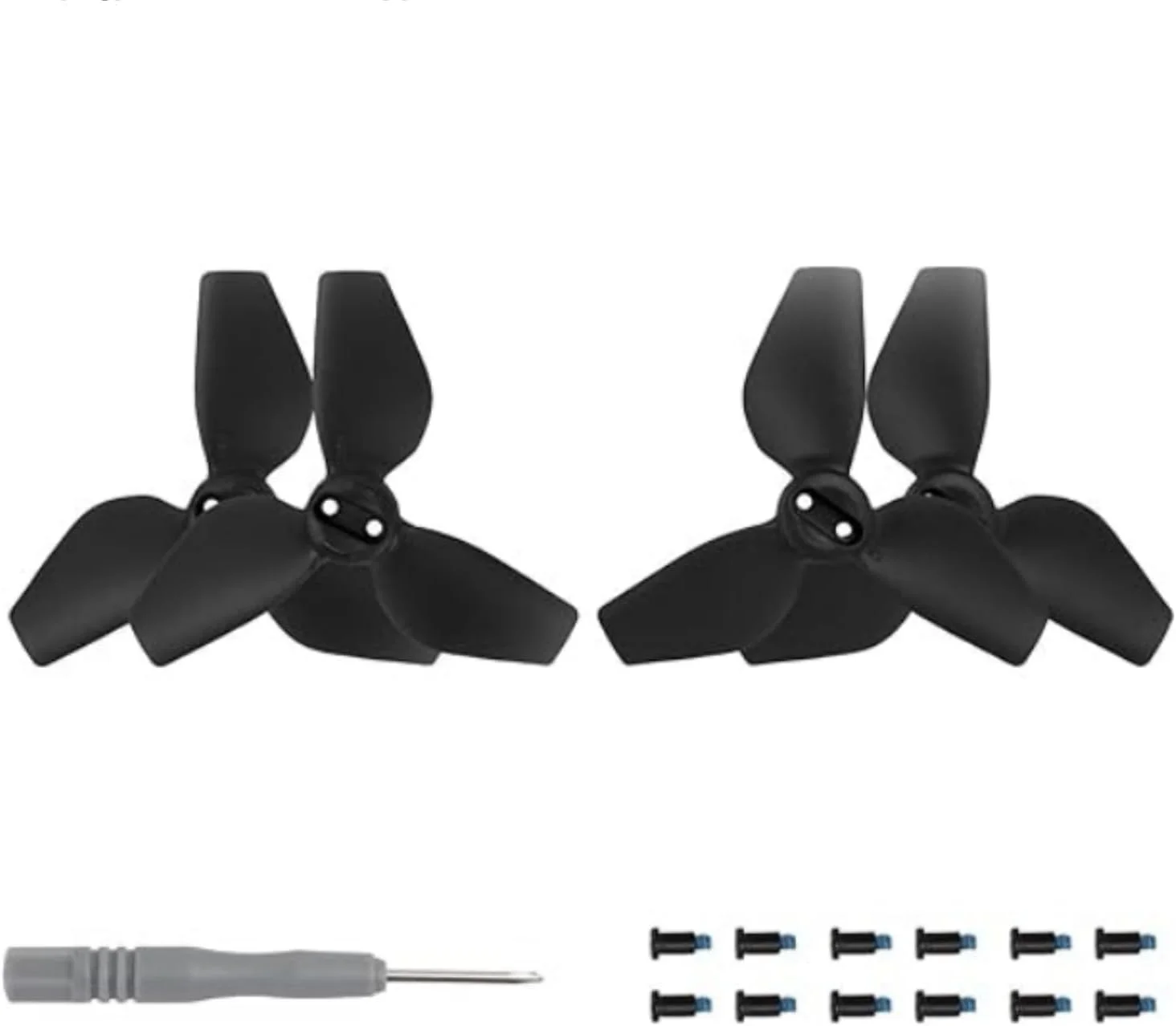 پروانه های رنگی SKEIDO مدل 2016S مناسب برای دوربین پرنده DJI Neo، ملخ های سبک وزن، باله های فن برای لوازم جانبی پهپاد دستی DJI NEO (مشکی)
