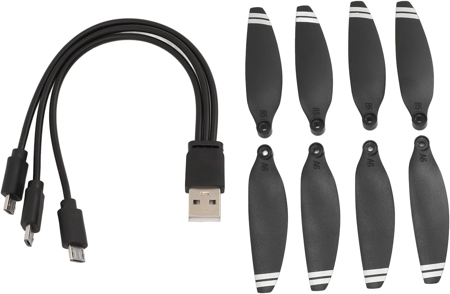 مجموعه 8 عددی پروانه های جایگزین پهپاد کم صدا Zerodis، نصب آسان، جنس عالی، سازگاری گسترده، بسته کامل