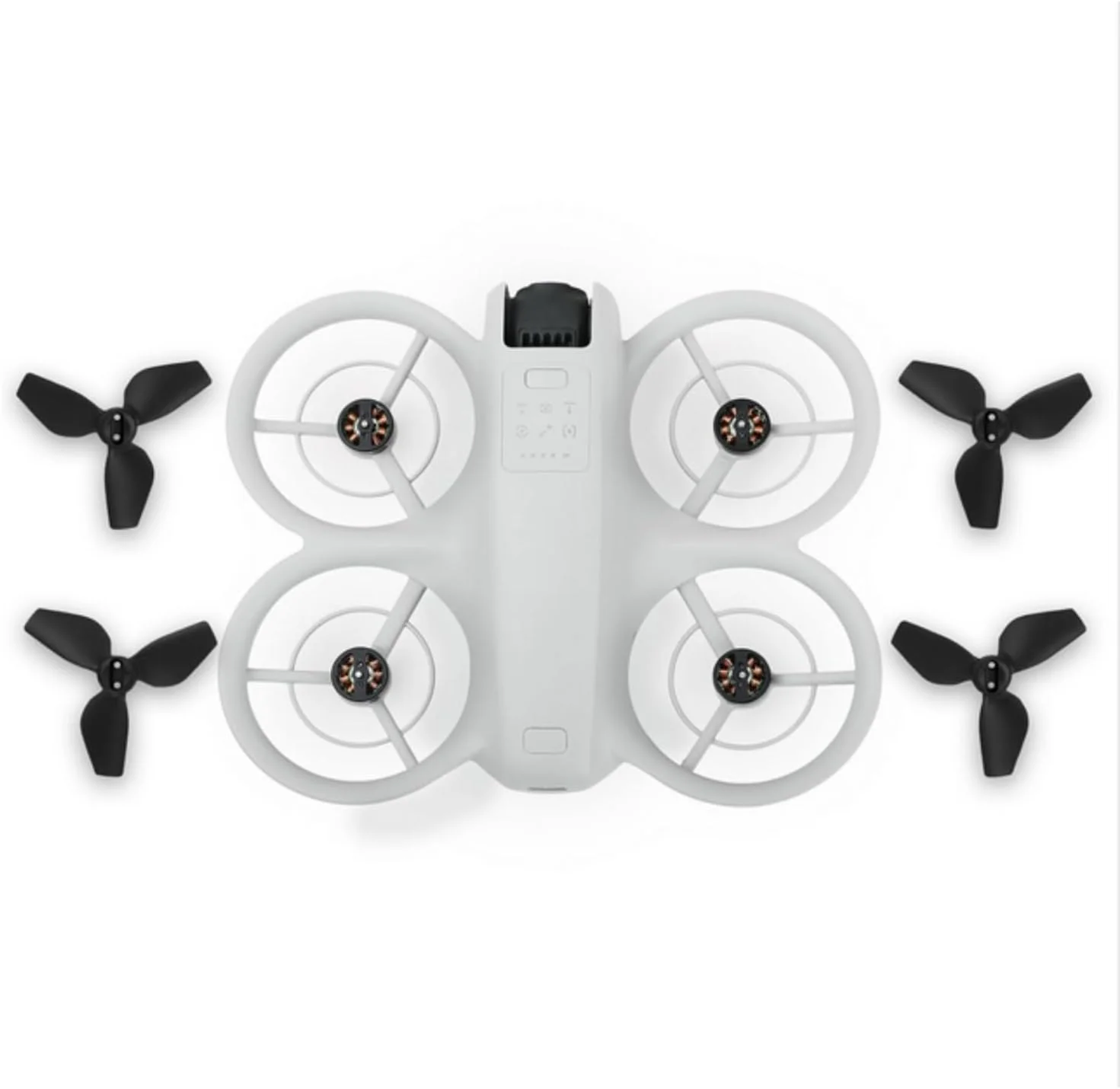 پروانه های رنگی SKEIDO مدل 2016S مناسب برای دوربین پرنده DJI Neo، ملخ های سبک وزن، باله های فن برای لوازم جانبی پهپاد دستی DJI NEO (مشکی)