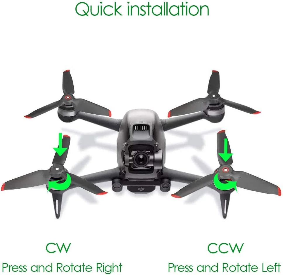 پروانه های جایگزین YETEETH، بسته 8 عددی، مناسب برای لوازم جانبی پهپاد DJI FPV، ملخ های کم صدا