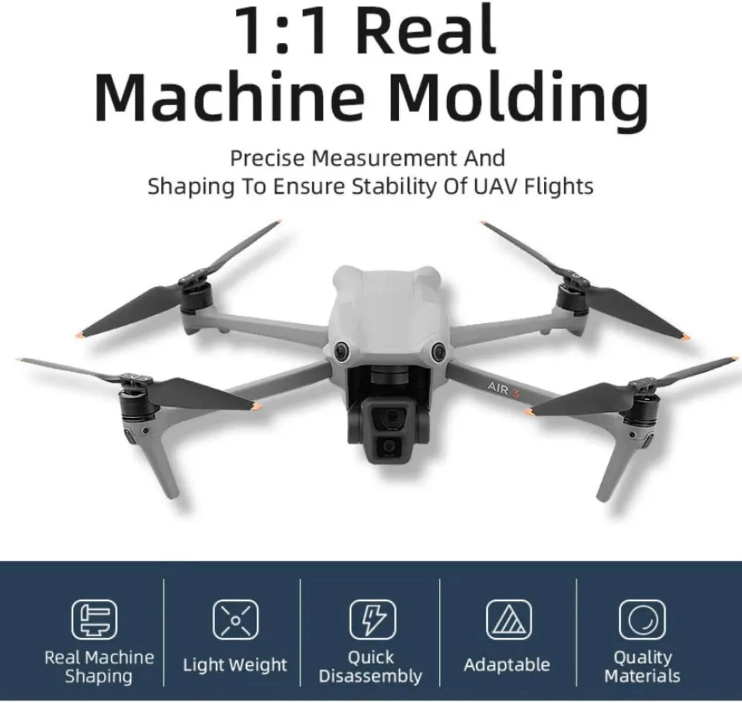 پروانه های ملخی SKEIDO مدل 8747F مناسب برای پهپاد DJI Air 3S، سبک وزن، پره های بال، قطعات یدکی برای Mavic Air 3، لوازم جانبی با قابلیت رهاسازی سریع (2 جفت) پروانه های ملخی SKEIDO مدل 8747F مناسب برای پهپاد DJI Air 3S، سبک وزن، پره های بال، قطعات یدکی برای Mavic Air 3، لوازم جانبی با قابلیت رهاسازی سریع (2 جفت)