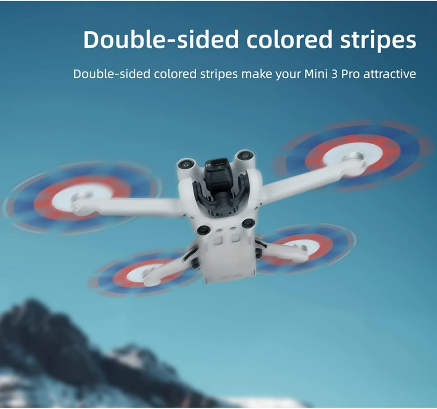 پروانه های 6030F سازگار با DJI Mini 3 Pro، ملخ های پهپاد، تیغه جایگزین، کم صدا، پره های بال، مجموعه قطعات جانبی، سبک وزن (سفید+قرمز)