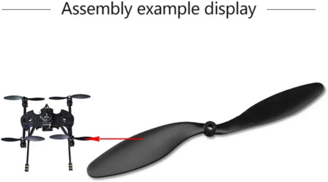 ملخ های 1045 CW و CCW با سایز 10x4.5 مناسب مولتی کوپتر RC مدل F450، یک جفت، رنگ مشکی