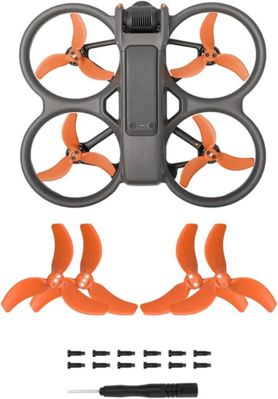 ملخ های جایگزین Skeido مدل Avata 2 3032S (نارنجی) - 2 جفت ملخ یدکی برای DJI Avata 2