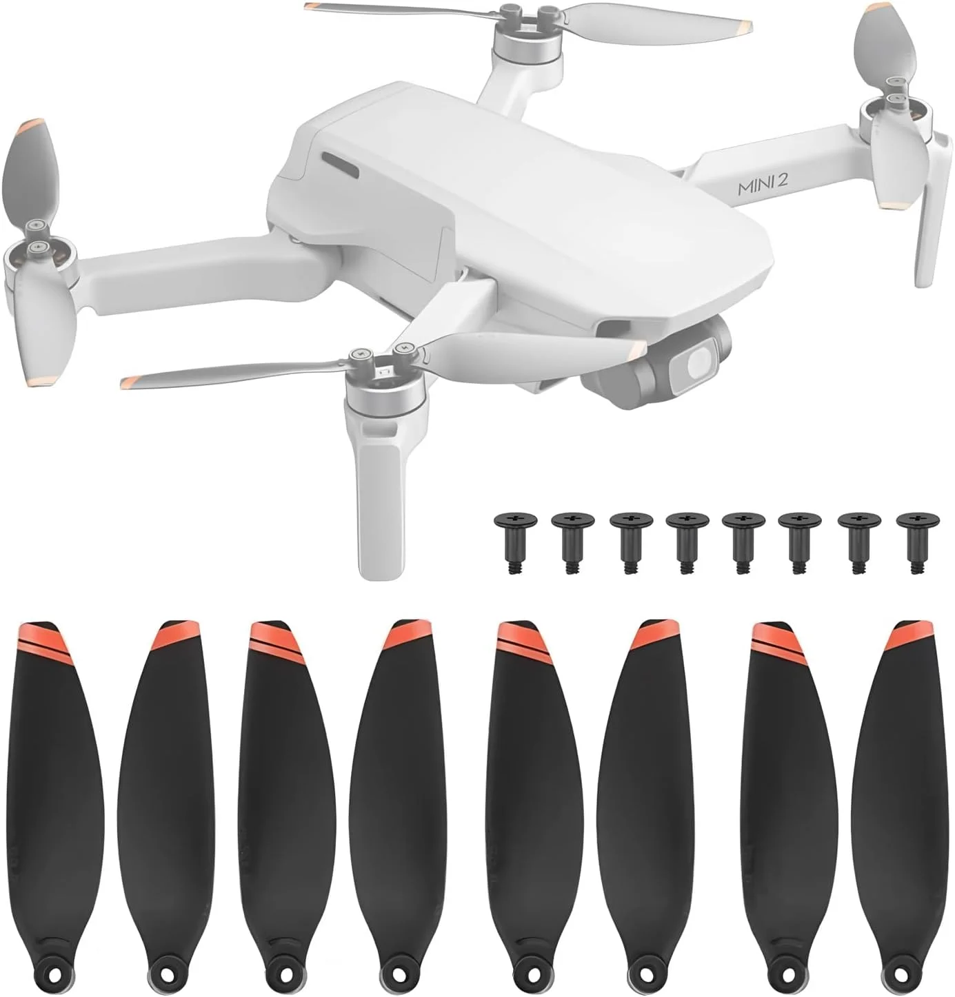 8 عدد پروانه کوچک جایگزین برای پهپادهای DJI Mini 2، Mini 2 SE و Mini 4K، ملخ های کم صدا با قابلیت نصب سریع 8 عدد پروانه کوچک جایگزین برای پهپادهای DJI Mini 2، Mini 2 SE و Mini 4K، ملخ های کم صدا با قابلیت نصب سریع
