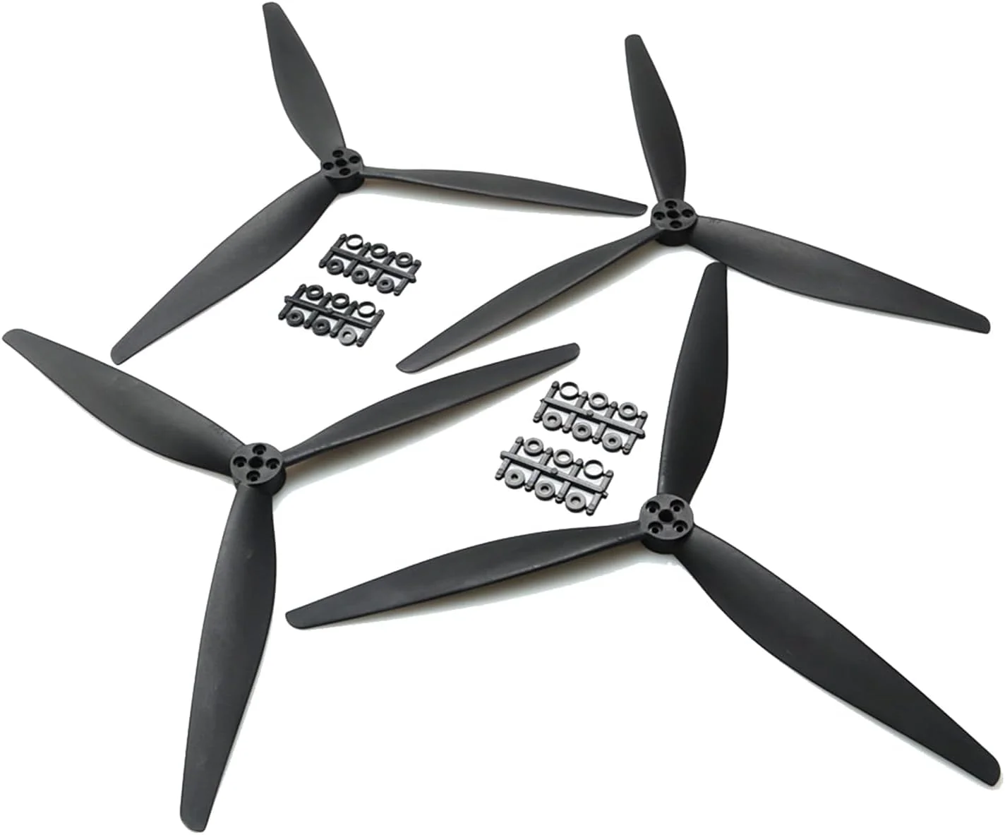 4 عدد پروانه 3 پره برای پهپاد فوتبالی، پروانه 1308، 13 اینچی CW/CCW – پره‌های نایلونی فایبرگلاس برای پهپادهای FPV کلاس X، کوادکوپترهای مسابقه‌ای (2 جفت)