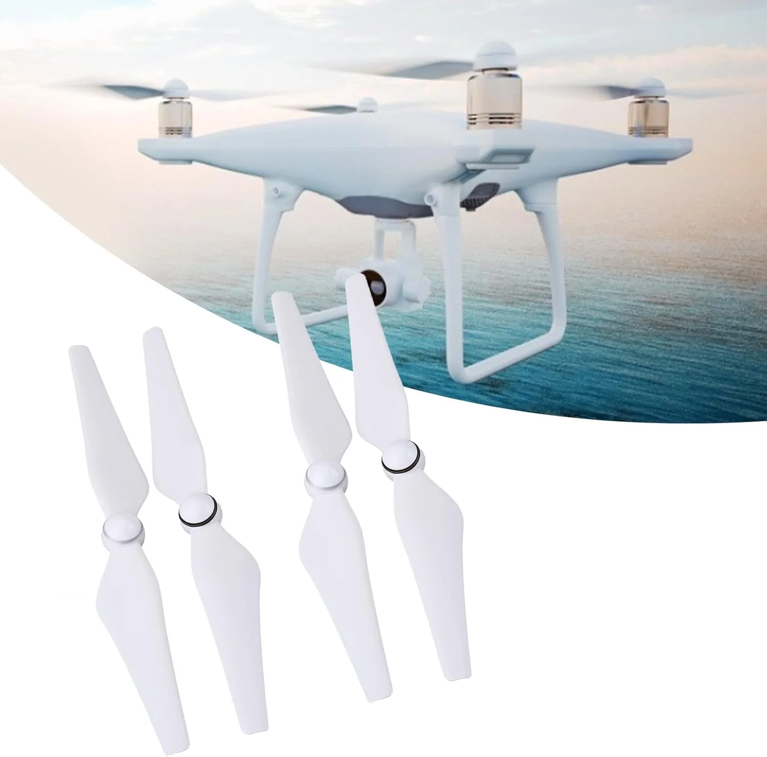 پره ملخ 9450S مدل 4 Pro V2.0، لوازم جانبی کوادکوپتر، با طراحی رهاسازی سریع، 2 جفت پره یدکی جایگزین برای فانتوم 4/4 پرو