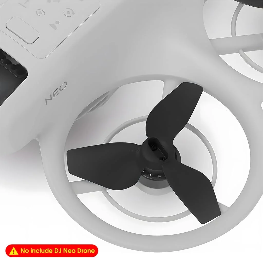 پروانه های پهپاد DJI Neo مدل HASTHIP® (چهار عدد)، ملخ های رهاسازی سریع کم صدا، پره های جایگزین با مقاومت بالا به همراه پیچ و گوشتی برای لوازم جانبی پهپاد Neo