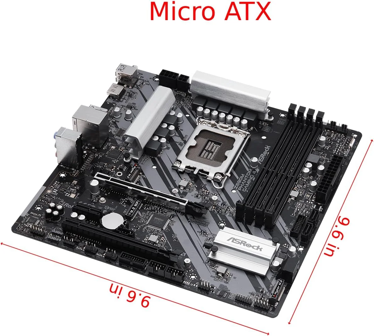 مادربرد ASROCK Z690M Phantom Gaming 4 با پشتیبانی از پردازنده های نسل دوازدهم Intel® Core™ (LGA1700)