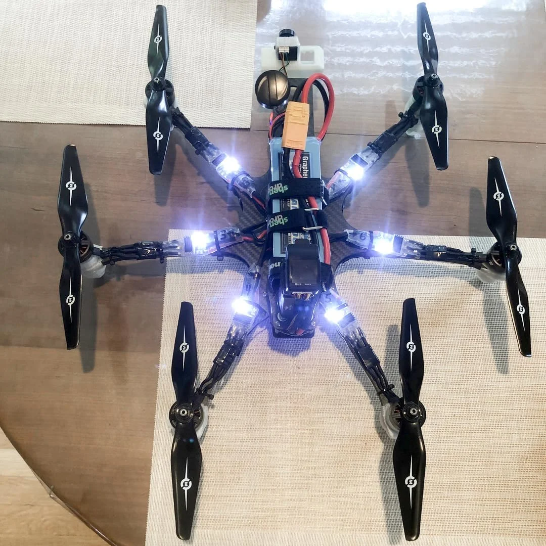 پروانه های عملکردی 1045 مشکی Master Airscrew برای پهپادهای مولتی روتور - سری MR - مجموعه 2 عددی پروانه 10x4.5