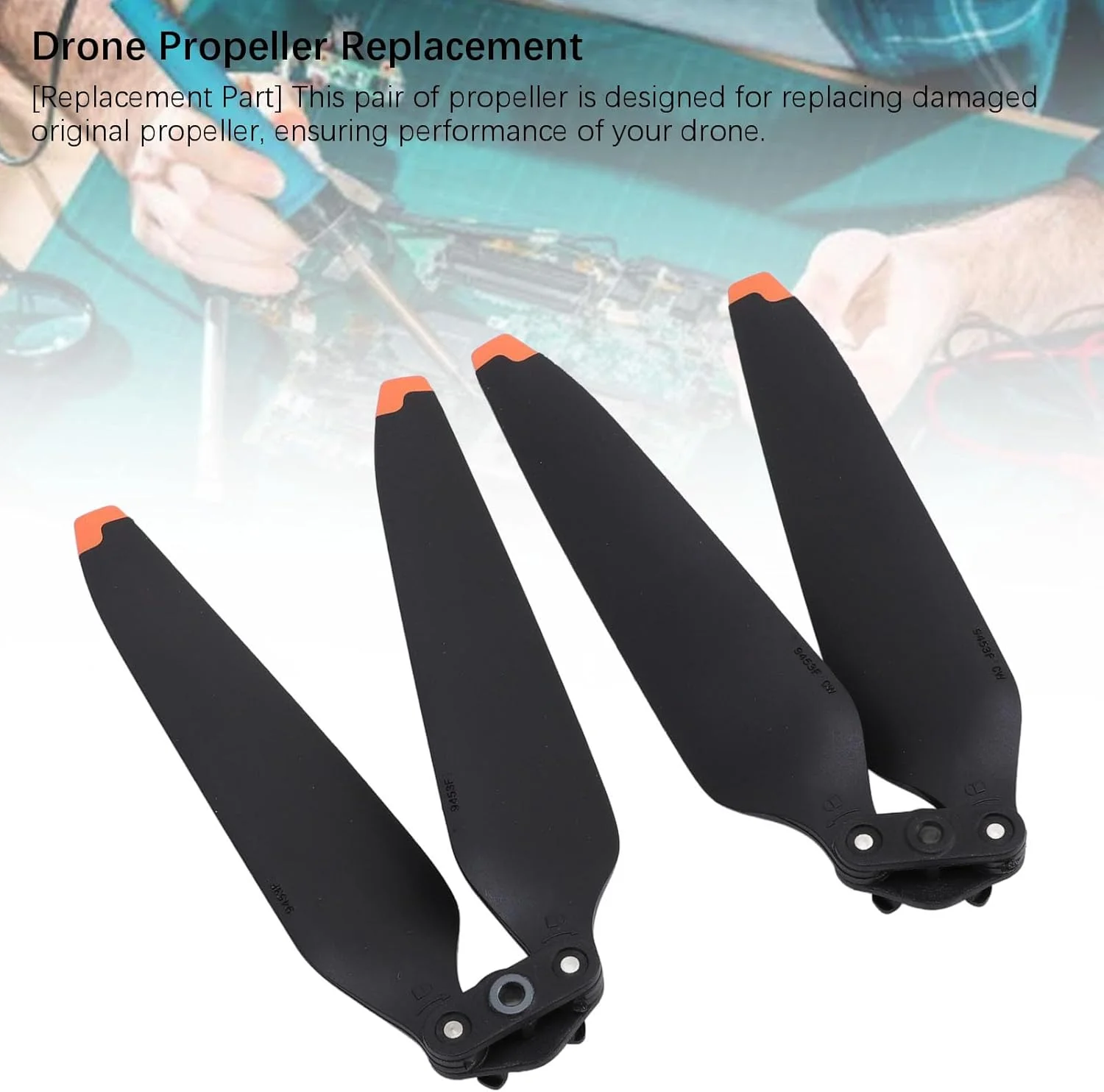 پروانه/بال پلاستیکی جایگزین پهپاد Jiawu برای 3، 3c، 3Pro، ساخت دقیق، مناسب برای علاقه مندان به پهپاد