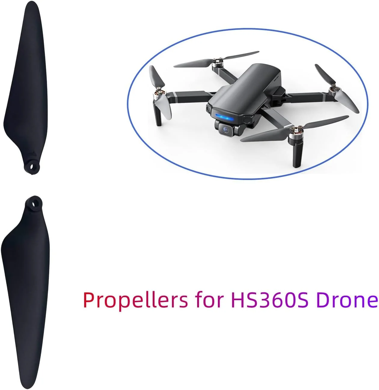 8 عدد پروانه HS360S برای پهپاد HS360S، قطعات جایگزین پره های پروانه، لوازم جانبی پهپاد به همراه پیچ