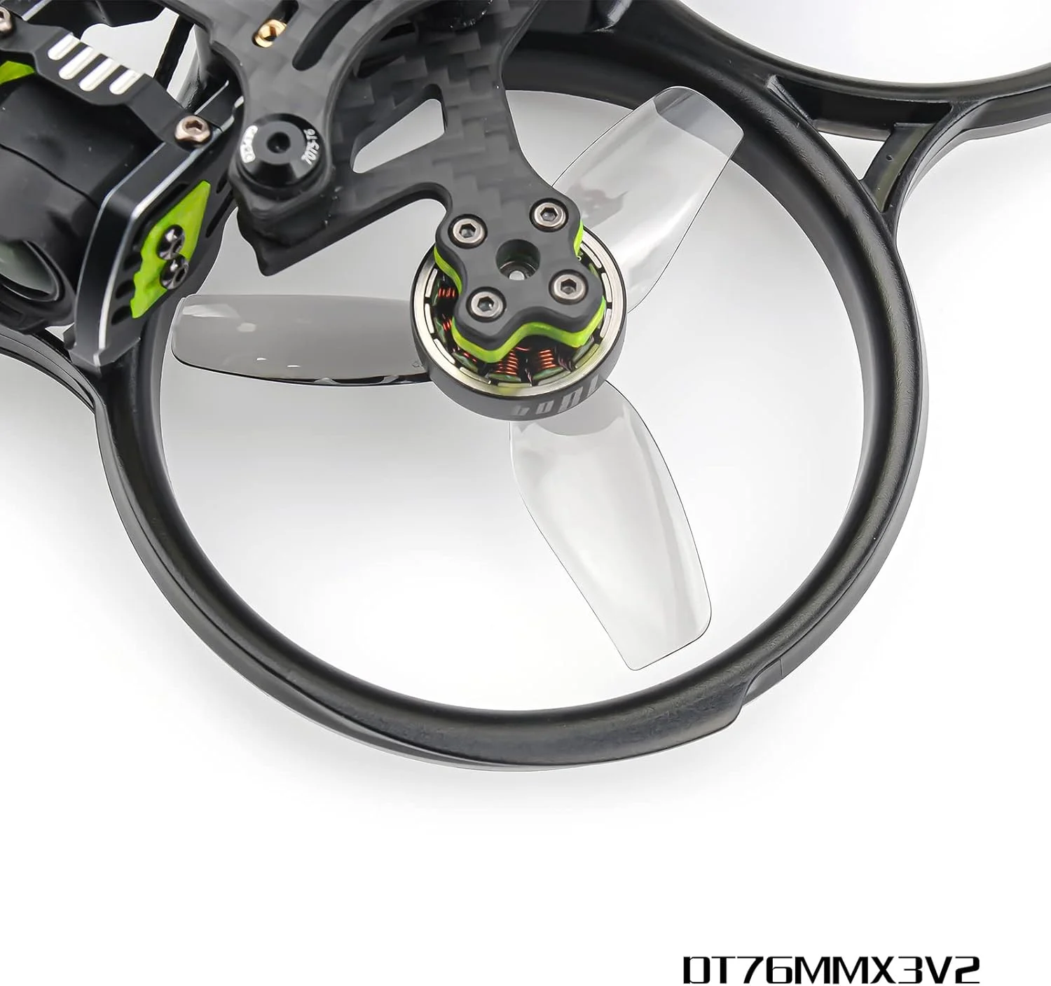 HQProp شانزده عدد ملخ سبک‌تر DT76MMX3 V2 76mm FPV با گام بالاتر و قدرت بیشتر، ملخ‌های 3 اینچی سینه‌وپ پلی کربنات برای پهپادهای سینمایی GEPRC Cinebot30