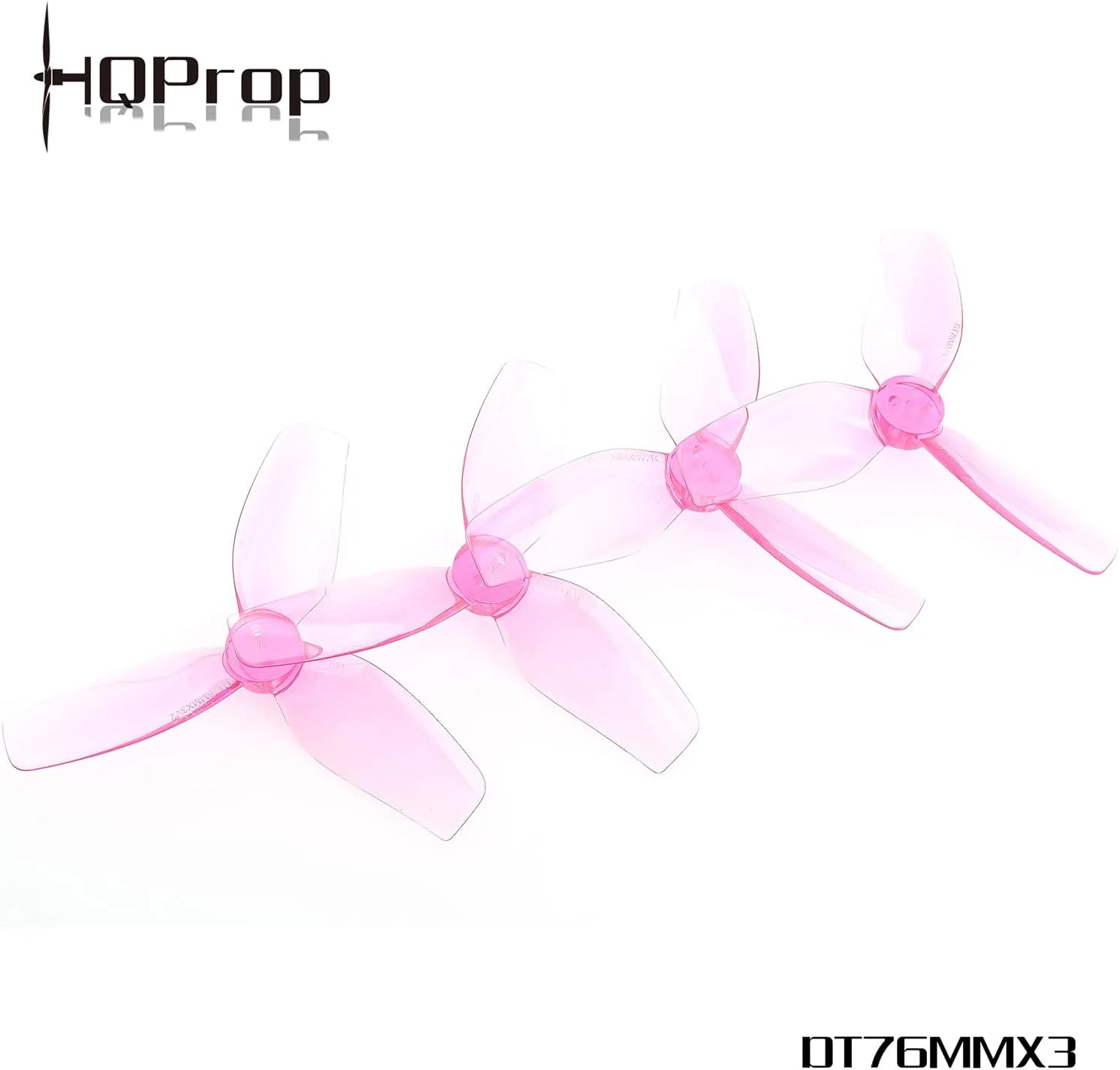 HQProp شانزده عدد ملخ سبک‌تر DT76MMX3 V2 76mm FPV با گام بالاتر و قدرت بیشتر، ملخ‌های 3 اینچی سینه‌وپ پلی کربنات برای پهپادهای سینمایی GEPRC Cinebot30