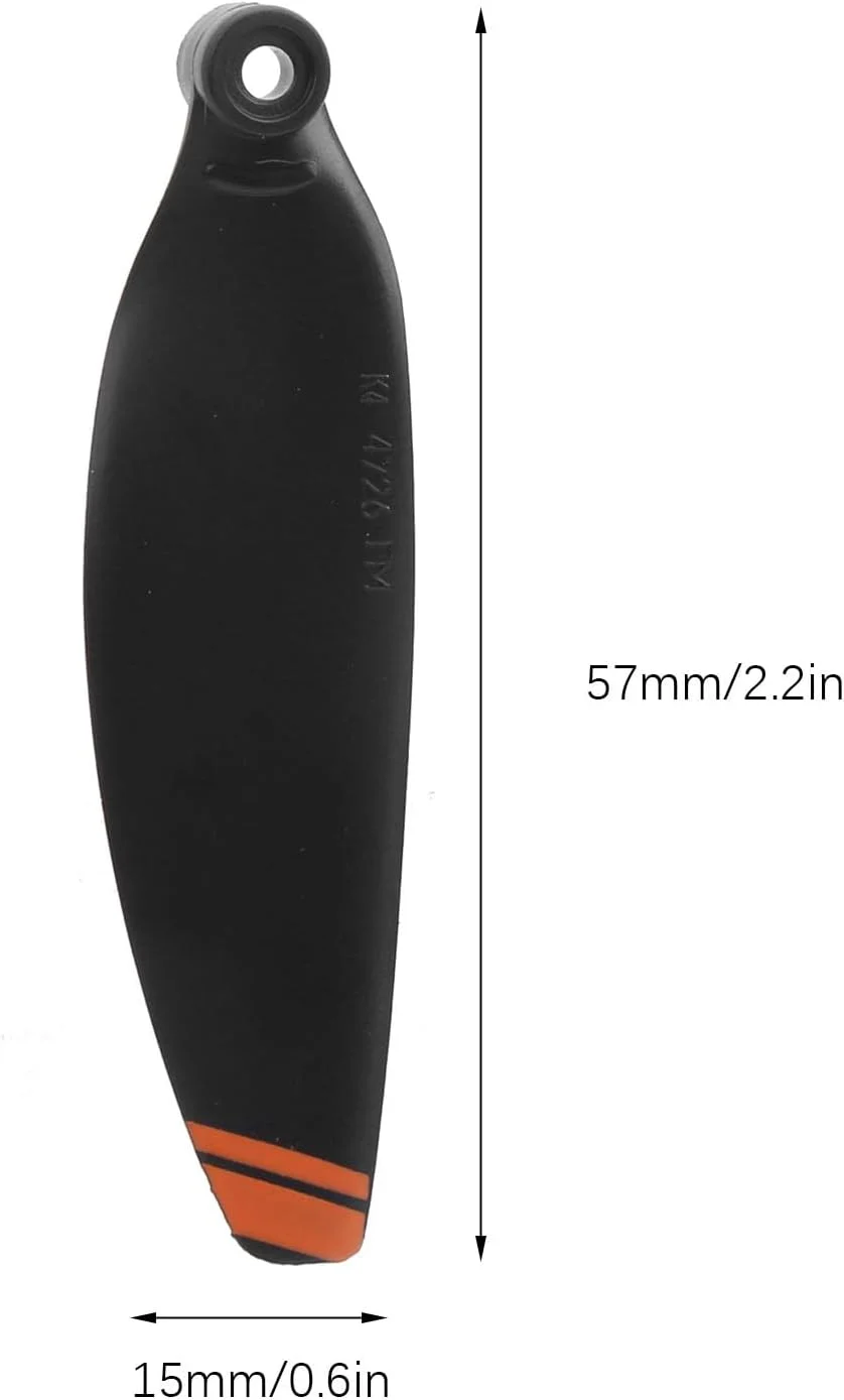 پروانه کوادکوپتر Fdit، 2 جفت پروانه جایگزین با قدرت کشش قوی و عملکرد پرواز آرام برای علاقه مندان به کوادکوپتر (لبه های نارنجی)