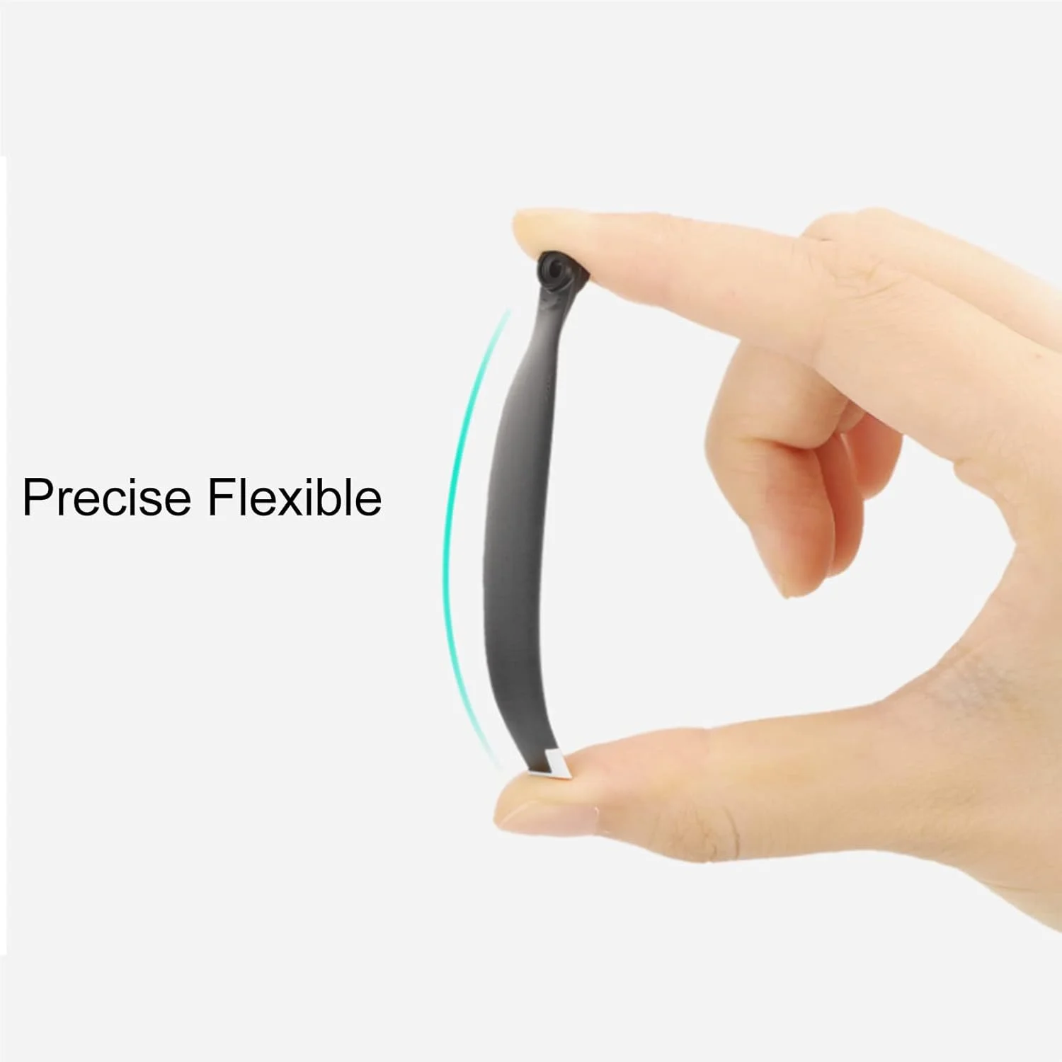 پروانه 6030F عمومی، ساخته شده از پلاستیک انعطاف پذیر و مقاوم، پروانه دو طرفه راه راه برای مینی 3 پرو (نوک نقره ای)