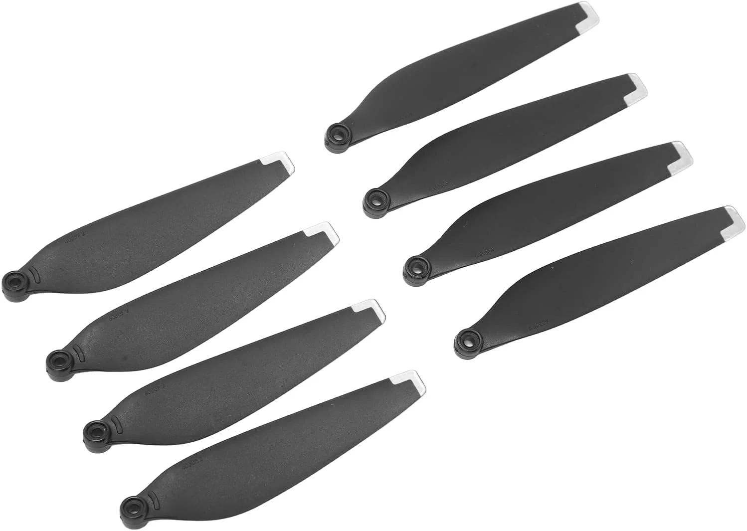 پروانه 6030F عمومی، ساخته شده از پلاستیک انعطاف پذیر و مقاوم، پروانه دو طرفه راه راه برای مینی 3 پرو (نوک نقره ای)