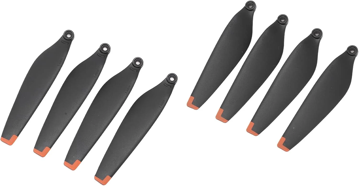 پروانه 6030F عمومی، ساخته شده از پلاستیک انعطاف پذیر و مقاوم، پروانه دو طرفه راه راه برای مینی 3 پرو (نوک نقره ای)