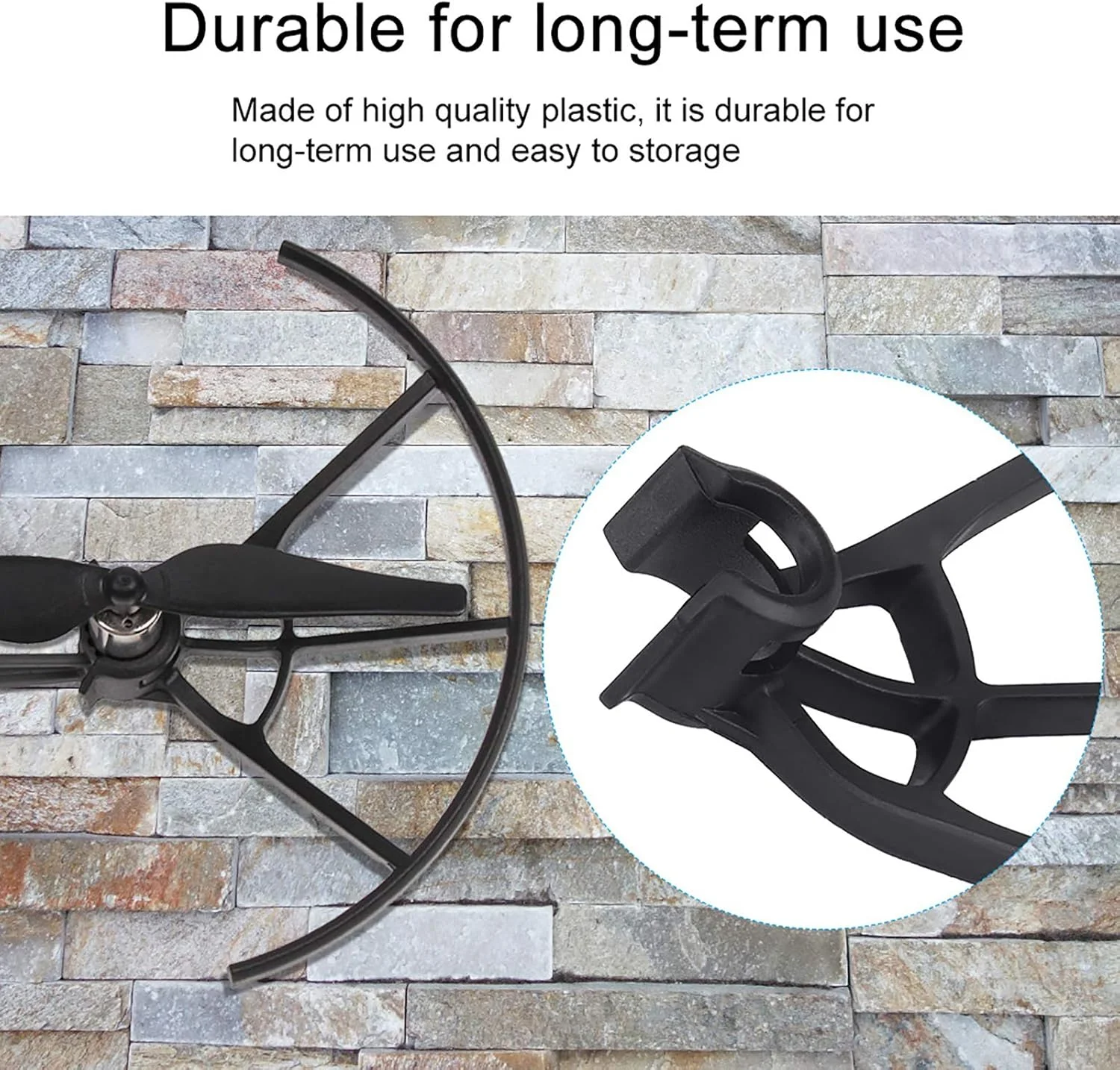 محافظ ملخ کوادکوپتر، محافظ ملخ کوادکوپتر، سبک وزن قابل حمل مشکی برای لوازم جانبی RC DJI Tello