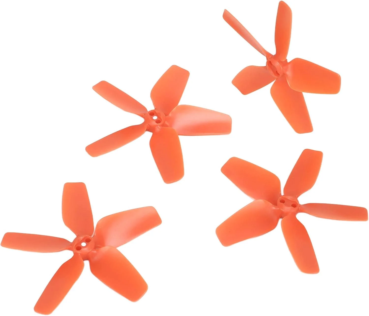 پروانه پهپاد رنگی عمومی، 4 عدد پروانه پهپاد سبک وزن و متعادل با منحنی صاف و پایداری بالا، برای DIY (نارنجی)