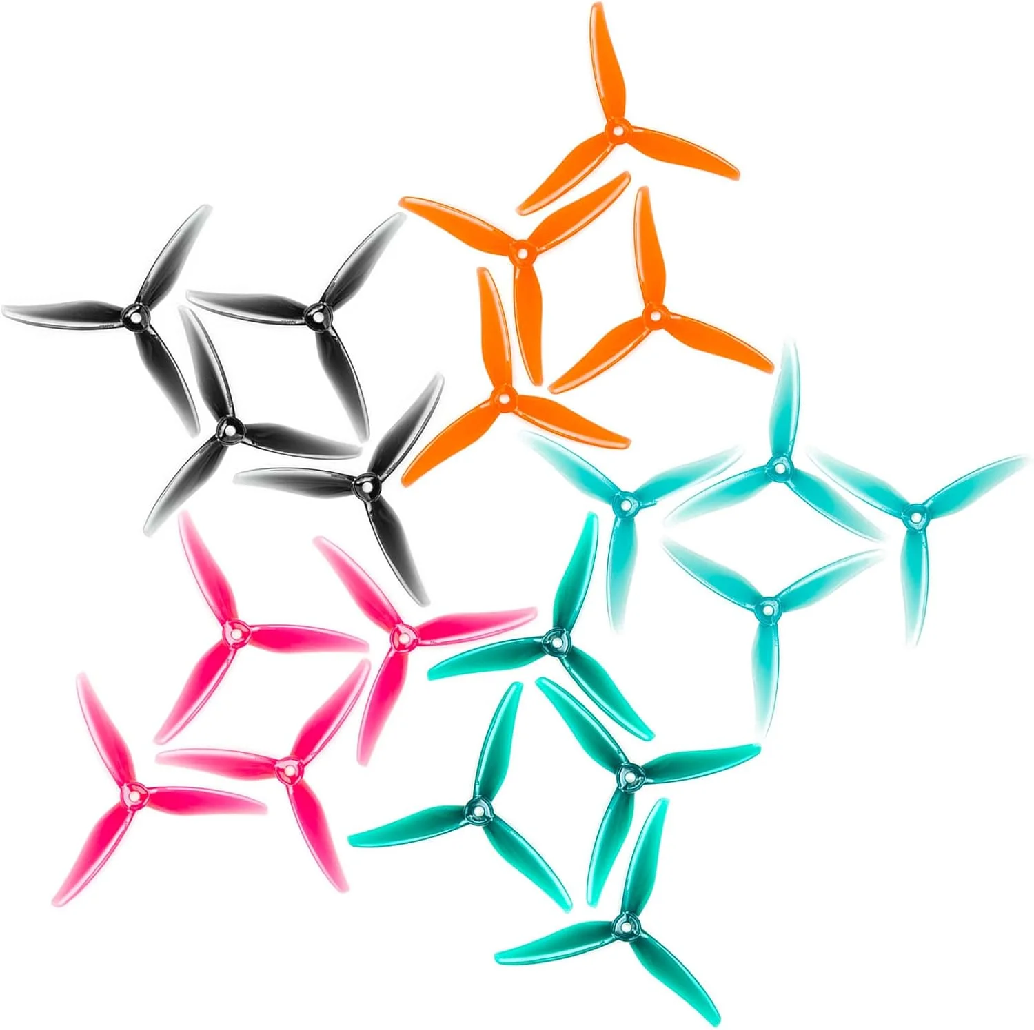پروانه سه پره 5.1 اینچی Gemfan Hurricane 51466 MCK Edition V2 ملخ های CW CCW سازگار با موتور براشلس Xing 2207 2208 2205-2306 برای FPV RC Racing Drone (20 عدد، 10CW + 10CCW)