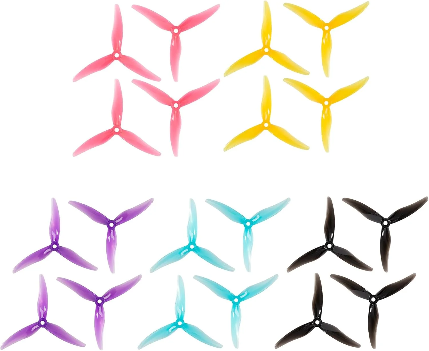 20 عدد پروانه ملخ پهپاد FPV: Gemfan Hurricane 51477 سه پره 5 اینچی برای مسابقات آزاد FPV 4S 6S، 10 عدد CW 10 عدد CCW 20 عدد پروانه ملخ پهپاد FPV: Gemfan Hurricane 51477 سه پره 5 اینچی برای مسابقات آزاد FPV 4S 6S، 10 عدد CW 10 عدد CCW