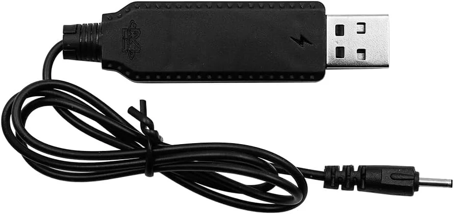 4 عدد کابل شارژ باتری USB برای پهپاد، شارژر باتری لیتیوم پلیمر 3.7 ولت با پورت DC 2.0 میلی‌متری برای قطعات پهپاد، کوادکوپتر، هواپیماهای FPV وای‌فای