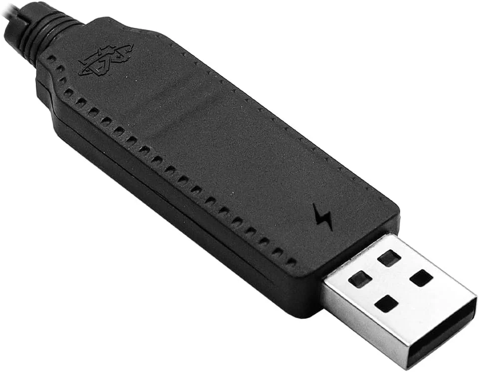 4 عدد کابل شارژ باتری USB برای پهپاد، شارژر باتری لیتیوم پلیمر 3.7 ولت با پورت DC 2.0 میلی‌متری برای قطعات پهپاد، کوادکوپتر، هواپیماهای FPV وای‌فای