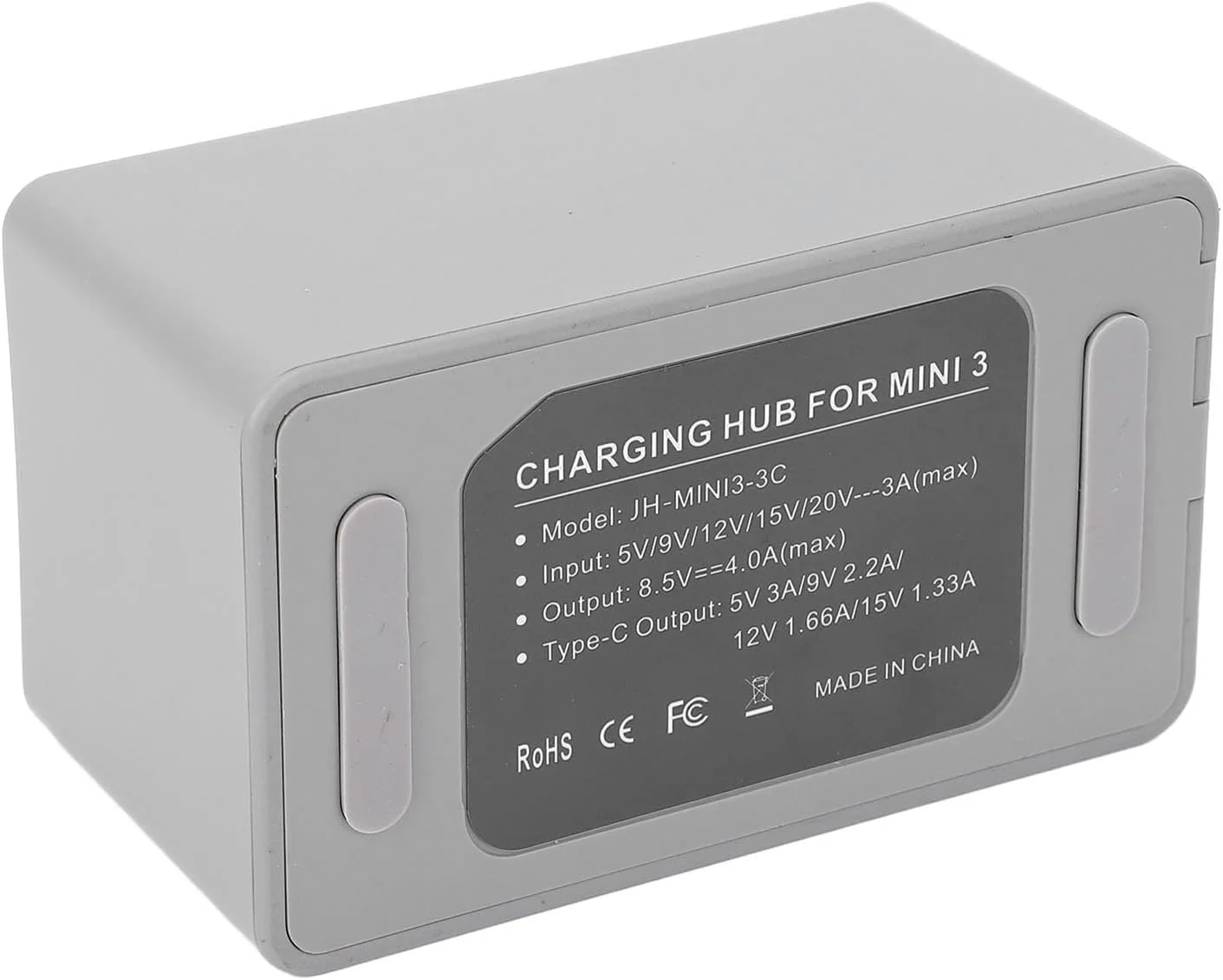 هاب شارژ باتری برای مینی 3، مینی 3 پرو و مینی 4 پرو، ضد ضربه، شارژ سریع، با نمایشگر دیجیتال، جمع و جور و سبک