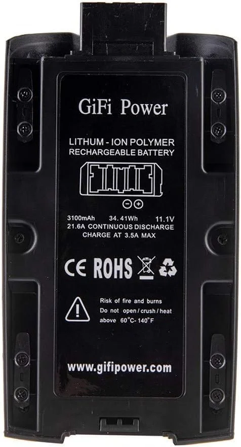 باتری لیتیوم پلیمری 3100mAh 11.1V جایگزین برای پهپاد کنترلی Parrot Bebop 2