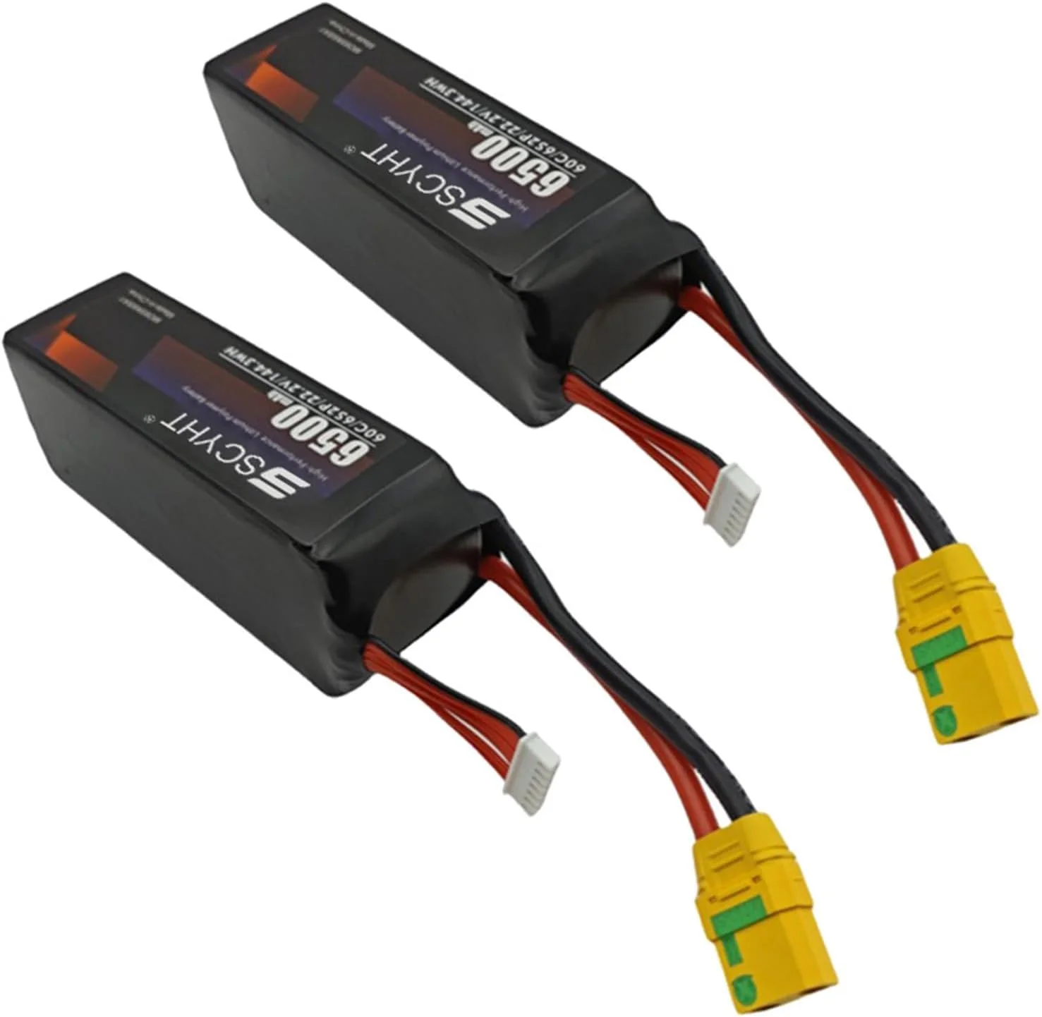 باطری لیتیومی 6S با ظرفیت 6500mAh، باطری جایگزین 22.2 ولت، باطری 6S برای پهپاد با سیستم مدیریت باطری (BMS) مناسب برای موتورهای 50W - 150W، مناسب برای هواپیمای مدل، 2 عدد باطری 22.2v 6500mah باطری لیتیومی 6S با ظرفیت 6500mAh، باطری جایگزین 22.2 ولت، باطری 6S برای پهپاد با سیستم مدیریت باطری (BMS) مناسب برای موتورهای 50W - 150W، مناسب برای هواپیمای مدل، 2 عدد باطری 22.2v 6500mah