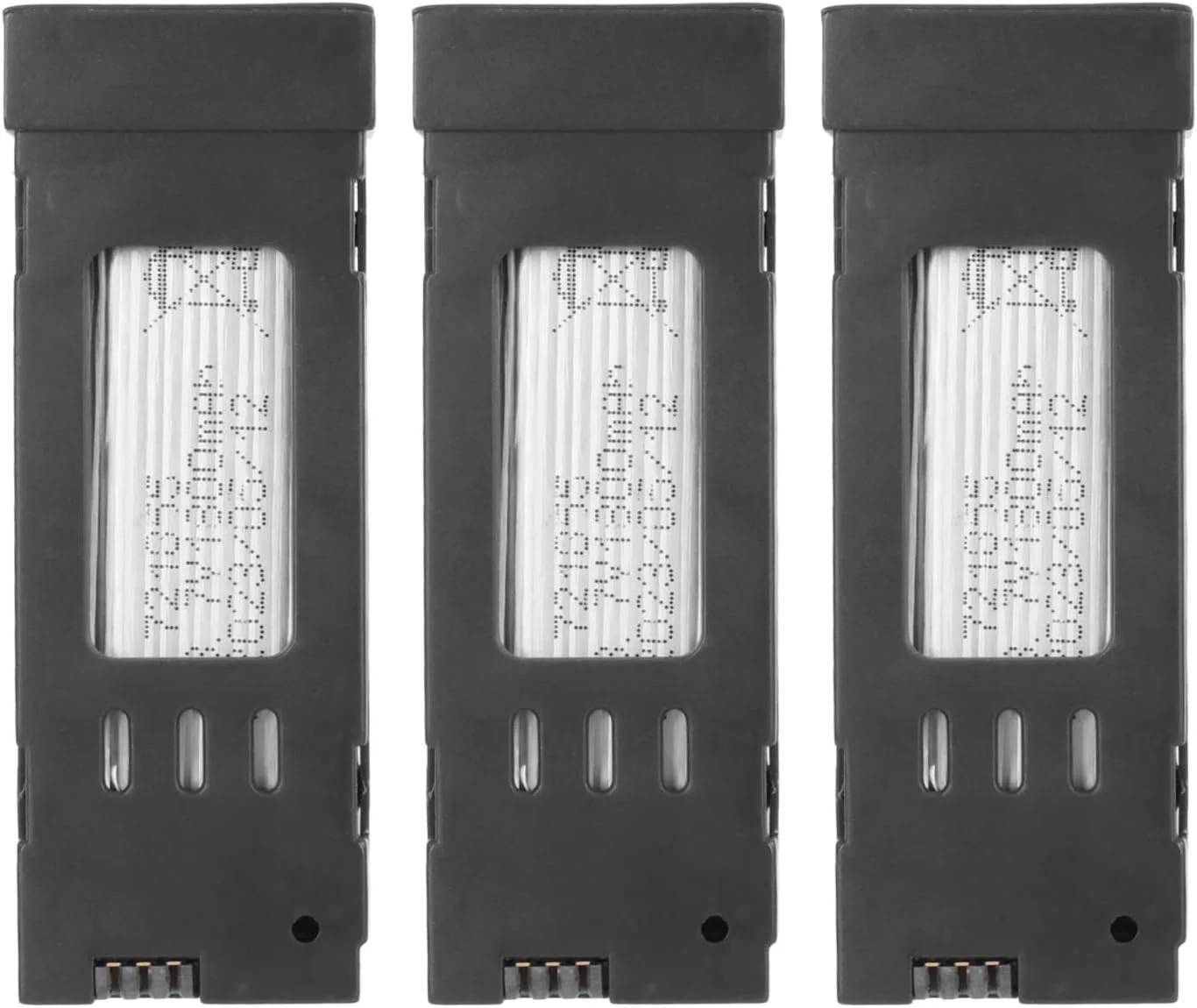 باطری لیتیومی 3.7 ولت 1800 میلی آمپر ساعتی برای پهپادهای RC سوراندی، 3 عدد باطری جایگزین پهپاد به همراه کابل شارژ 3 در 1 برای کوادکوپترهای RC مدل E58 E68 JY109 998PRO