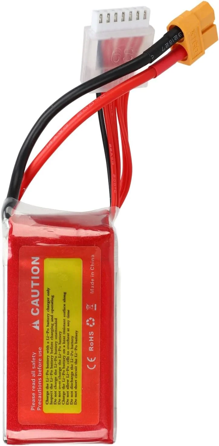 باتری لیتیوم پلیمری آرسی Potne 100c 1300MAH 22.2 V 6S با کانکتور برای کوادکوپتر FPV باتری لیتیوم پلیمری آرسی Potne 100c 1300MAH 22.2 V 6S با کانکتور برای کوادکوپتر FPV