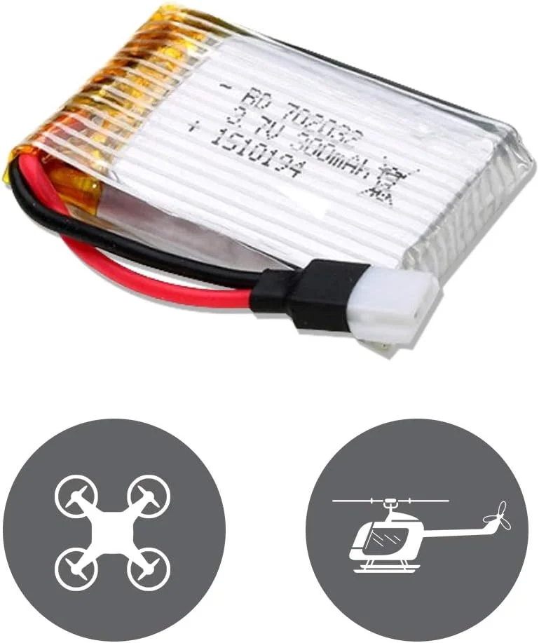 آداپتور باتری قابل شارژ برای پهپادها و هلیکوپترها (3.7 ولت، 300 میلی آمپر ساعت)
