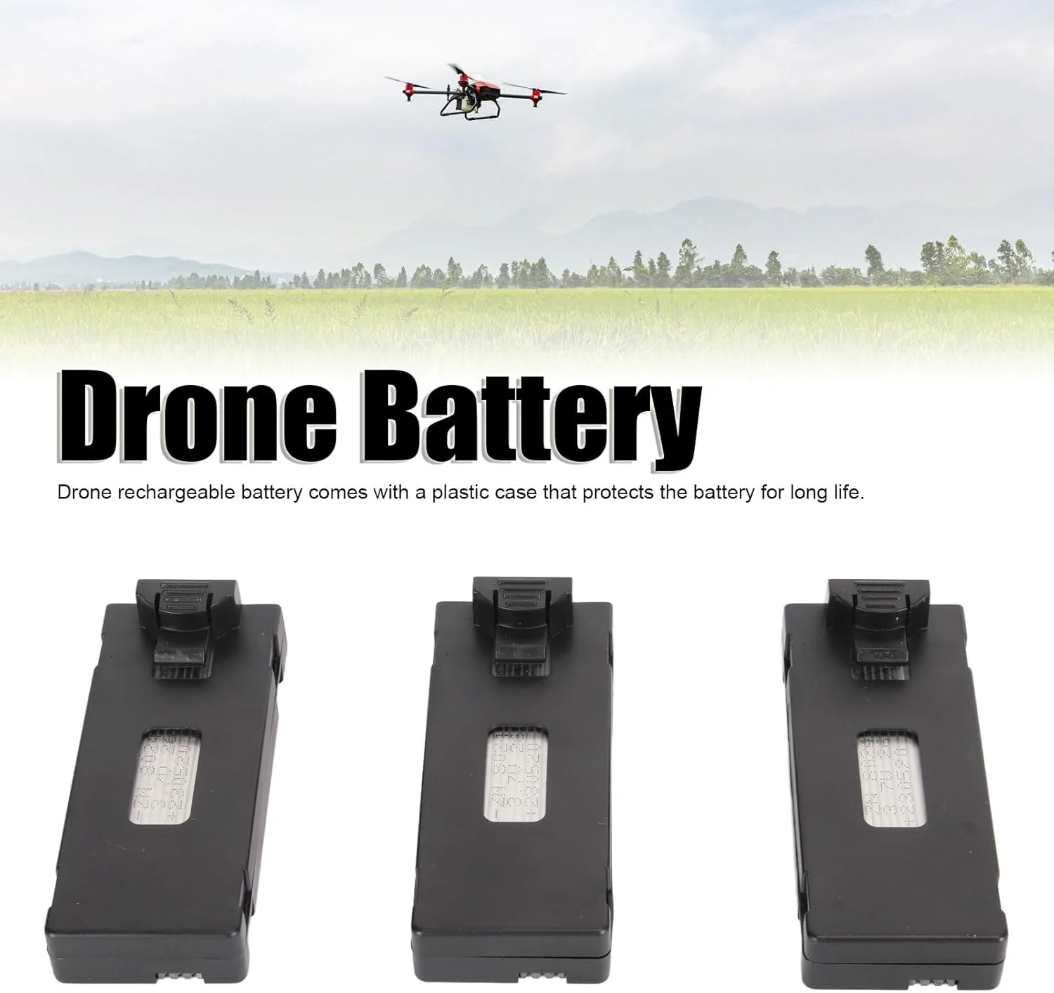 بسته 3 عددی باتری کوادکوپتر، 2600MAH 3.7V باتری لیتیومی قابل شارژ قابل حمل برای E88 S13 S1 APP8GPS براشلس
