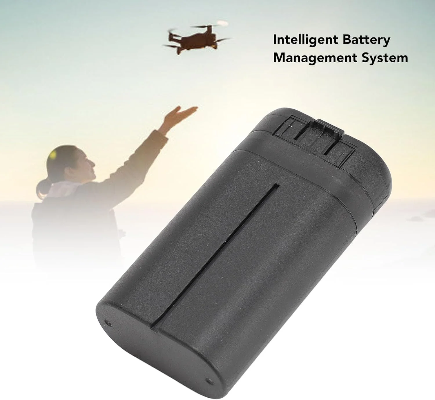 باتری پهپاد 2500mAh 7.2V با ظرفیت بالا، باتری هوشمند برای پهپاد MAVIC Mini، حداکثر زمان 40 دقیقه، نظارت بر زمان واقعی، عملکرد چندگانه و پایدار (1 عدد)
