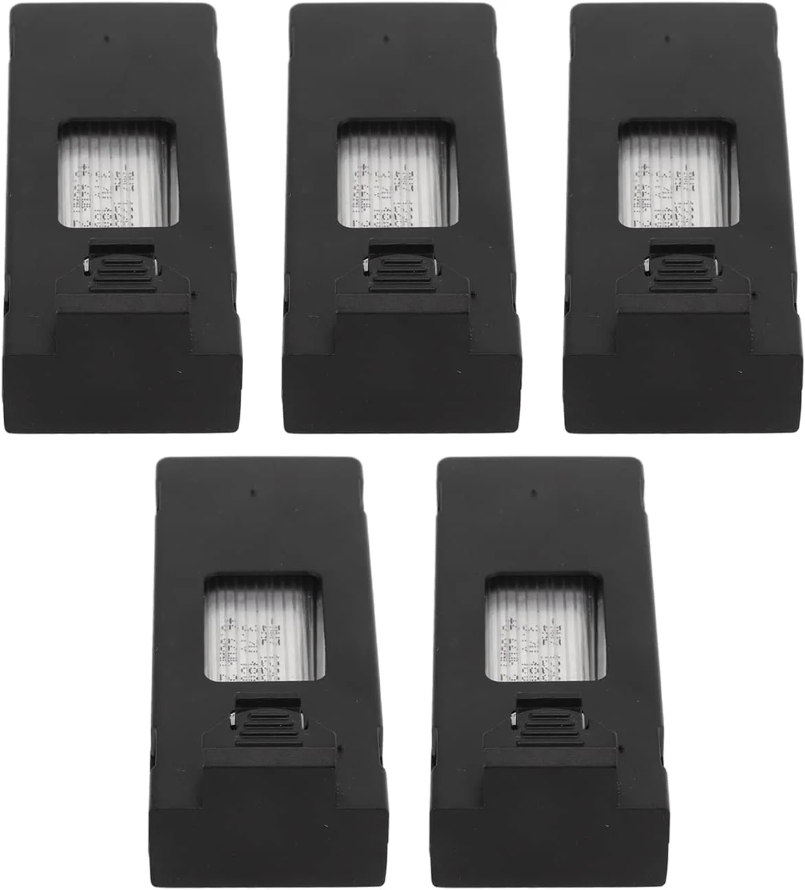 بسته 5 عددی باتری لیتیومی پهپاد Luqeeg، 3.7 ولت 1800 میلی آمپر ساعت، لوازم جانبی مدل هواپیمای کنترل از راه دور به همراه کابل شارژ، بدنه مقاوم، سبک و قابل حمل، کاربرد گسترده، برای E88