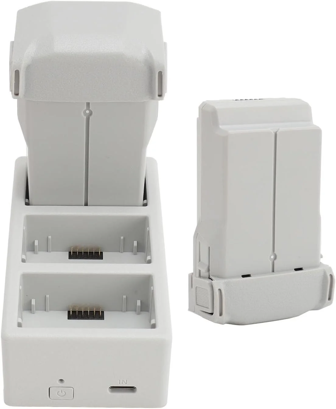 باطری جایگزین 2 عددی 3850mAh برای پهپادهای مینی 3، 3 پرو، 4، 4 پرو با سیستم مدیریت هوشمند و زمان 47 دقیقه ای شارژ سریع (شارژر 3 راهه)